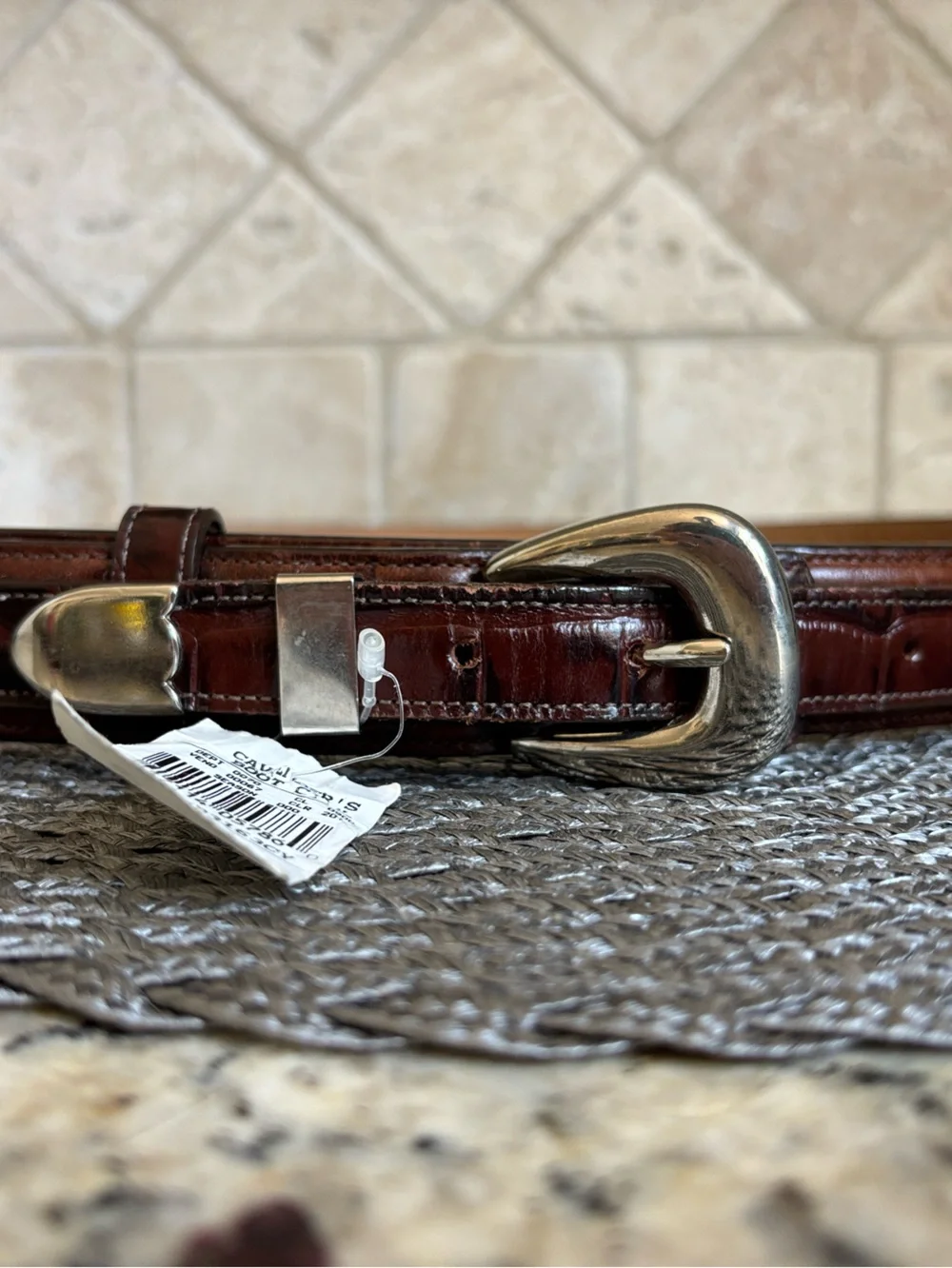 Nadim Women’s or Men’s Leather Brown Cognac Belt